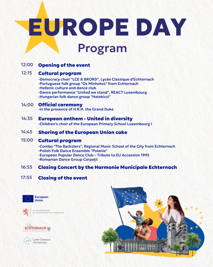 Programme of Europe Day in Luxembourg