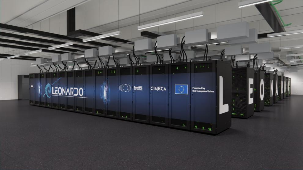 Picture of Leonardo, the EuroHPC supercomputer located in Italy