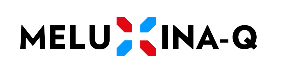 Logo of Meluxina-Q (name of the system integrating the logo of Luxembourg to replace the X)