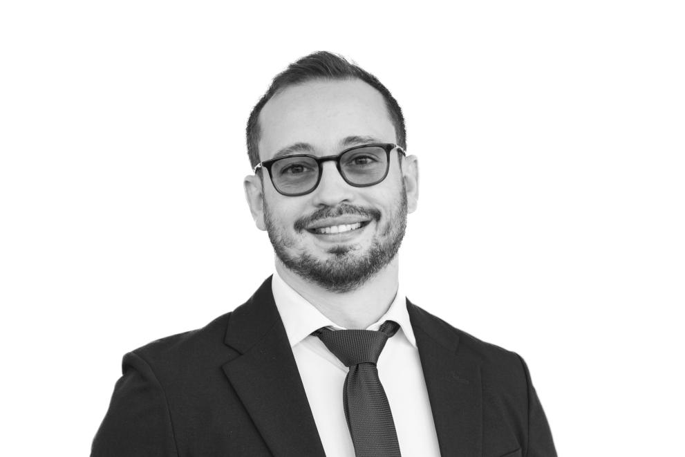 black and white portrait