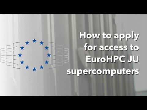 How to apply for access to EuroHPC JU supercomputers