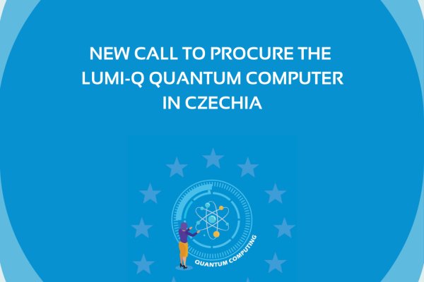 visual announcing the launch of the procurement of a new European quantum computer in Czechia
