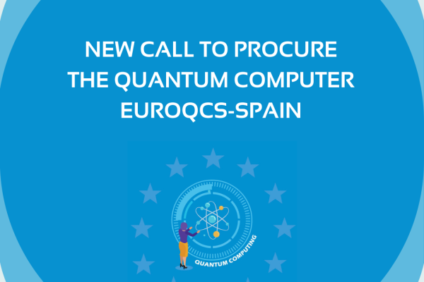 Visual announcing the new call with a lady facing an atoms to support science and surrounded by the stars of the EU flag